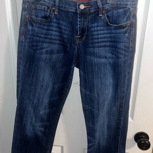 Lucky Brand Dark Blue Straight Leg Jeans (crop)